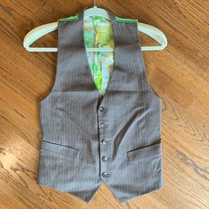 Wool Flower Power Vest by Indie Designer Gezellig, size S/M